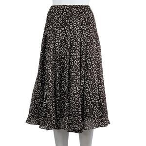 Jones New York Silk Midi Skirt Size 4